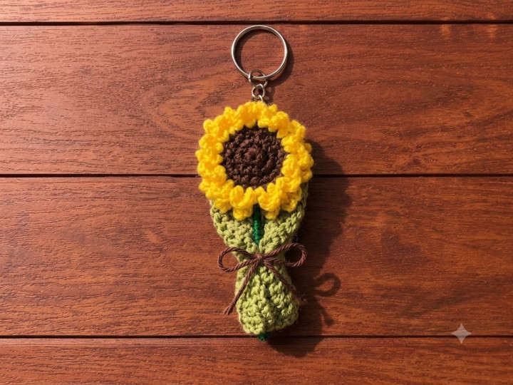 Bouquet keychain 