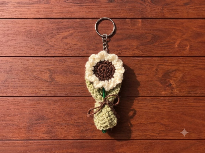 Bouquet keychain 