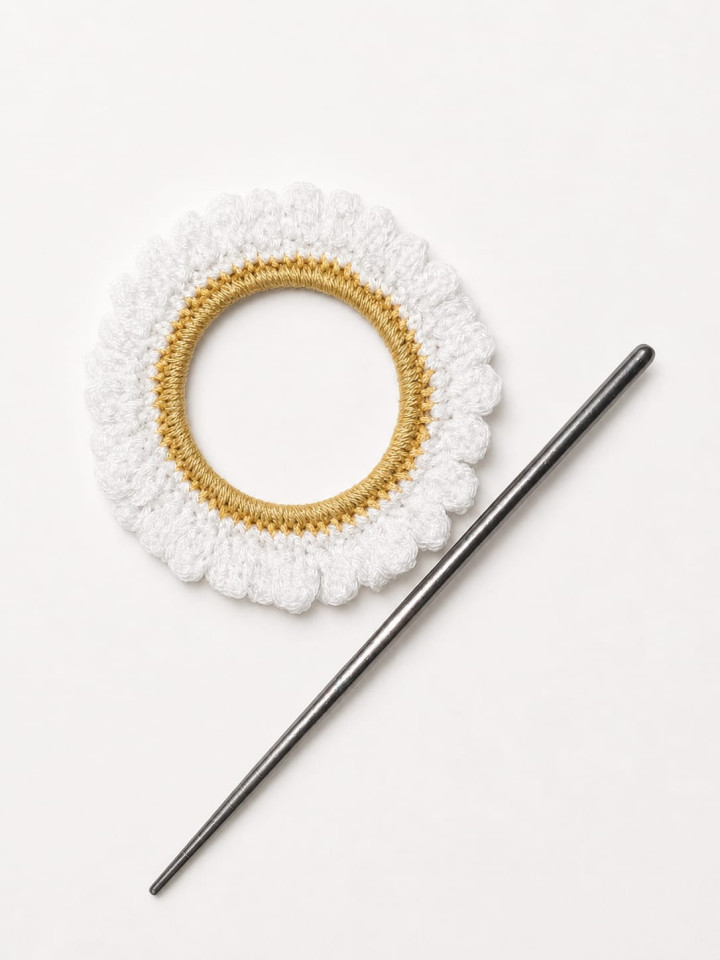 Crochet bun stick