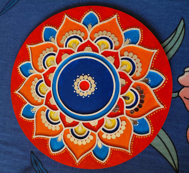 Floral Lippan Art