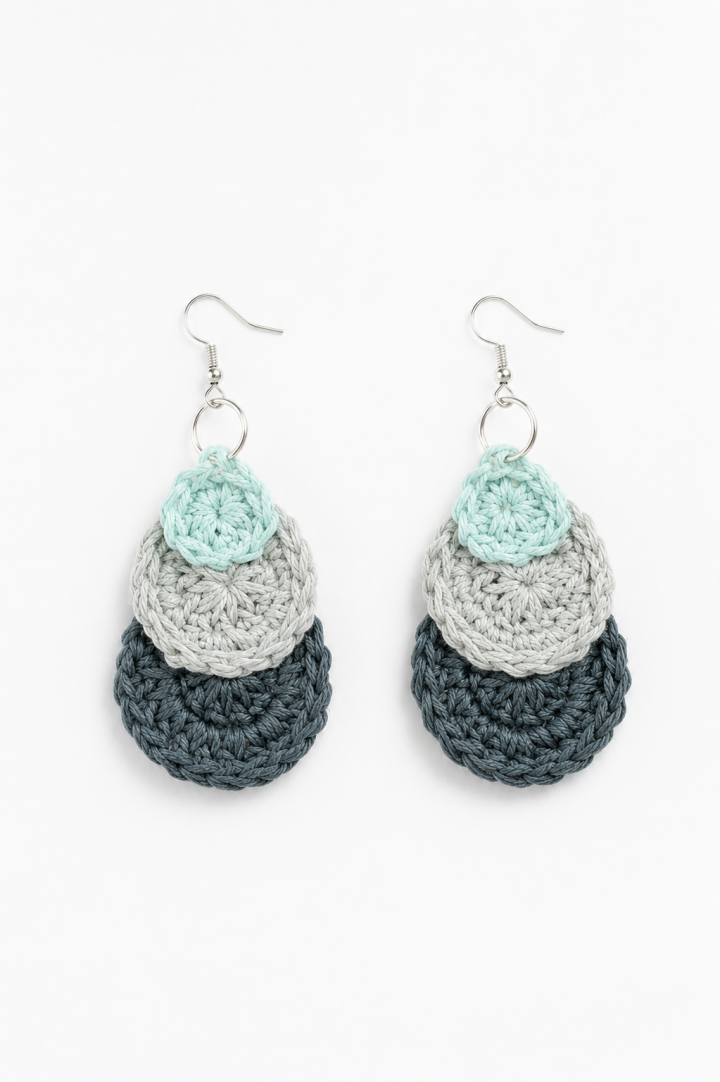 Handmade Crochet Dangle Earrings