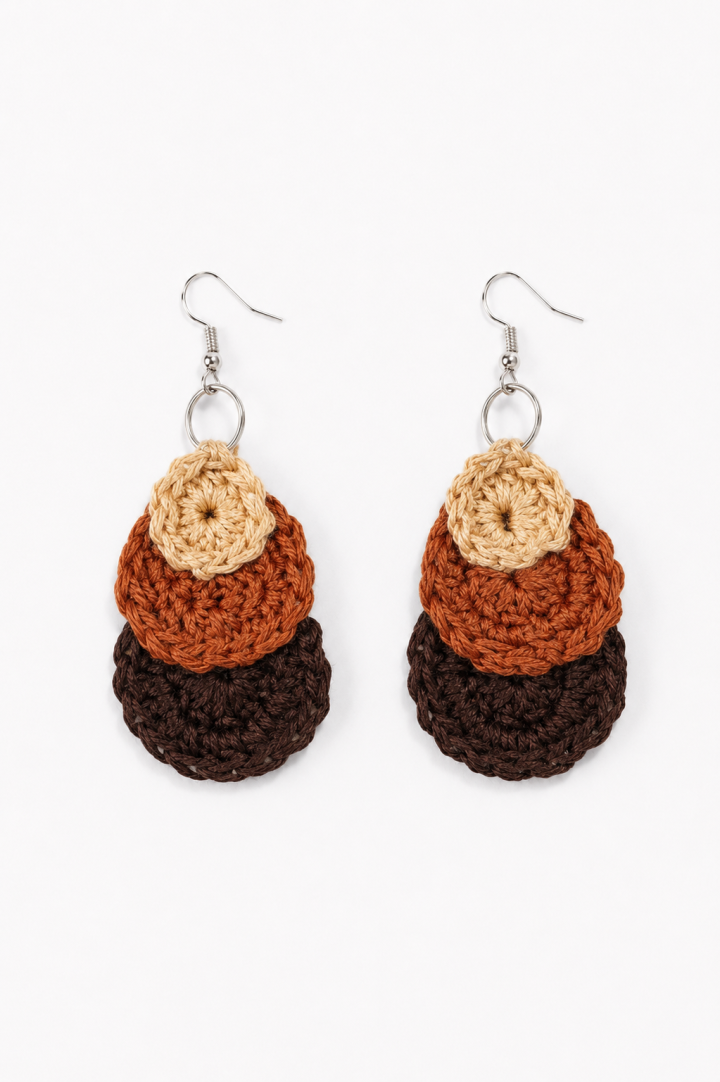 Handmade Crochet Dangle Earrings