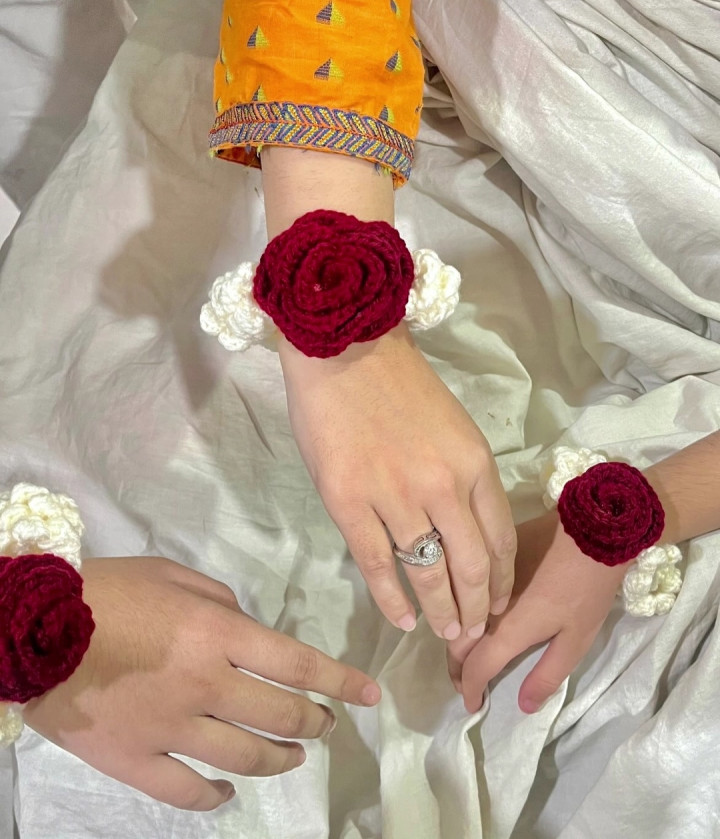 Handmade crochet gajra