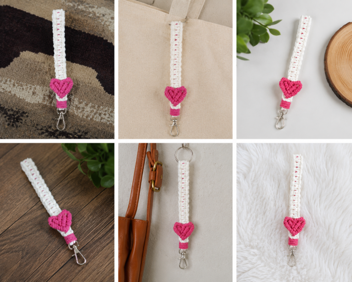Heartstring Charm Keychain