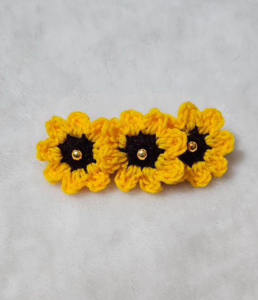 Sunflower Barrette Clip