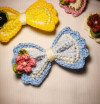 Crochet embroidery Hair clips 