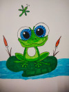 Froggy on the Lily pond