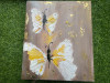 Gold foil textured art (acrylic painting)