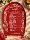 Hand painted kulo menu card