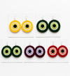 Handmade Crochet Evil Eye Earrings