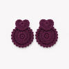 Handmade Crochet Heart Earrings