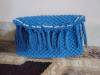 Indigo pearl clutch