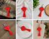 Love Knot Macrame Keychain