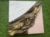 Texture with acrylic paint wall art effect 